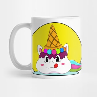 Unicorn with Ice cream cone Mug